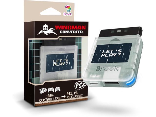 Brook Wingman PS2 Transparent White Converter: Special Retro Consoles Converter for XB Series X S, Xbox One, Xbox 360, Xbox Elite 1 & 2 & PS5 / PS4...