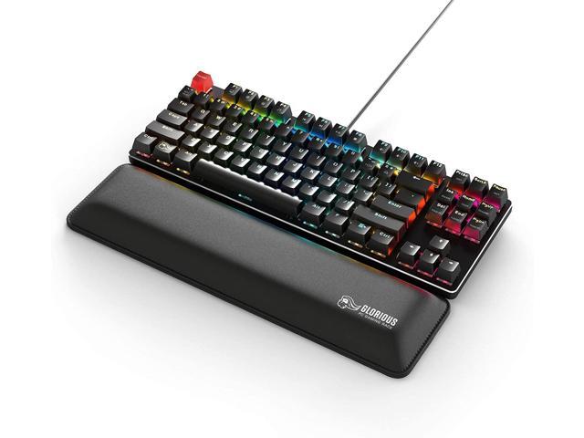 glorious modular mechanical gaming keyboard - tenkeyless tkl (87 key) - rgb led backlit, brown switches, hot swap switches (bla