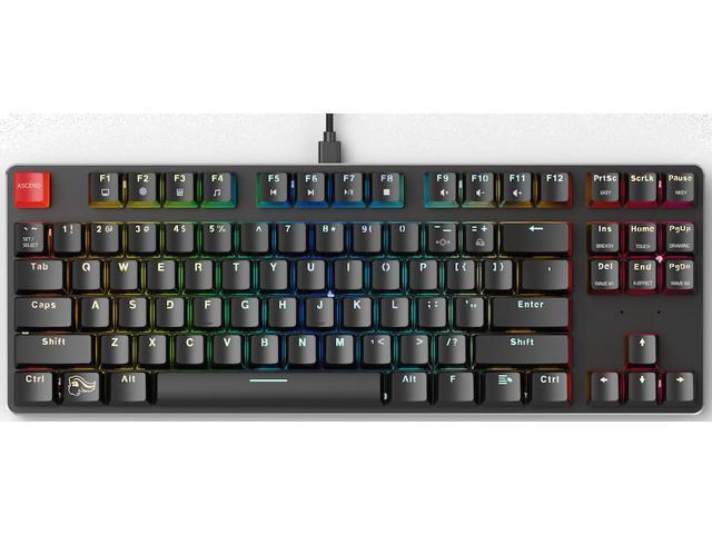glorious modular mechanical gaming keyboard - tenkeyless tkl (87 key) - rgb led backlit, brown switches, hot swap switches (bla