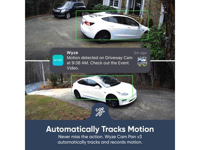 Outdoor Security Camera Wyze Cam Pan v3 - 1080p WiFi Pan Tilt Zoom Smart Camera with Color Night Vision - White - image 6