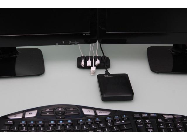 Heaviest Cable Organizer on the Market! Compact and Weighted Desktop Cord Holder and Cable Organizer, Eco-Friendly Silicone, No Bad Smell, Bundled...