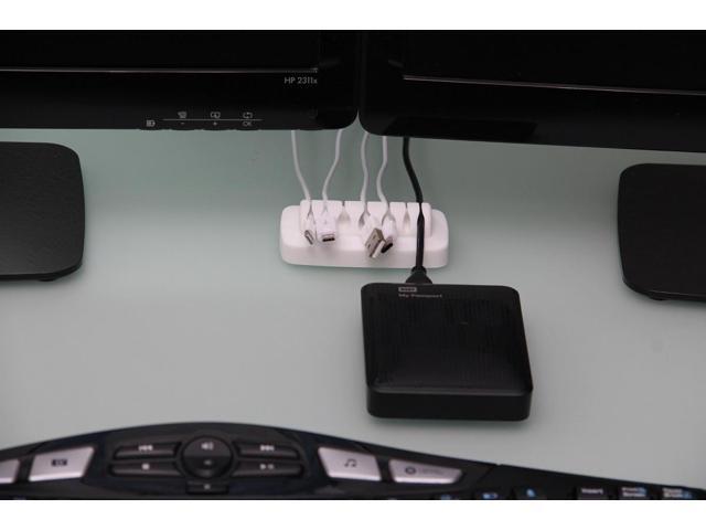 Heaviest Cable Organizer on the Market! Compact and Weighted Desktop Cord Holder and Cable Organizer, Eco-Friendly Silicone, No Bad Smell, Bundled...