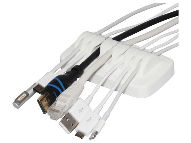 Heaviest Cable Organizer on the Market! Compact and Weighted Desktop Cord Holder and Cable Organizer, Eco-Friendly Silicone, No Bad Smell, Bundled...