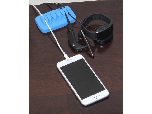 Heaviest Cable Organizer on the Market! Compact and Weighted Desktop Cord Holder and Cable Organizer, Eco-Friendly Silicone, No Bad Smell, Bundled...