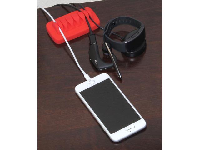 Heaviest Cable Organizer on the Market! Compact and Weighted Desktop Cord Holder and Cable Organizer, Eco-Friendly Silicone, No Bad Smell, Bundled...