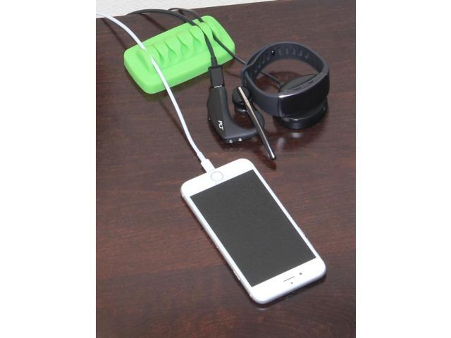 Heaviest Cable Organizer on the Market! Compact and Weighted Desktop Cord Holder and Cable Organizer, Eco-Friendly Silicone, No Bad Smell, Bundled...