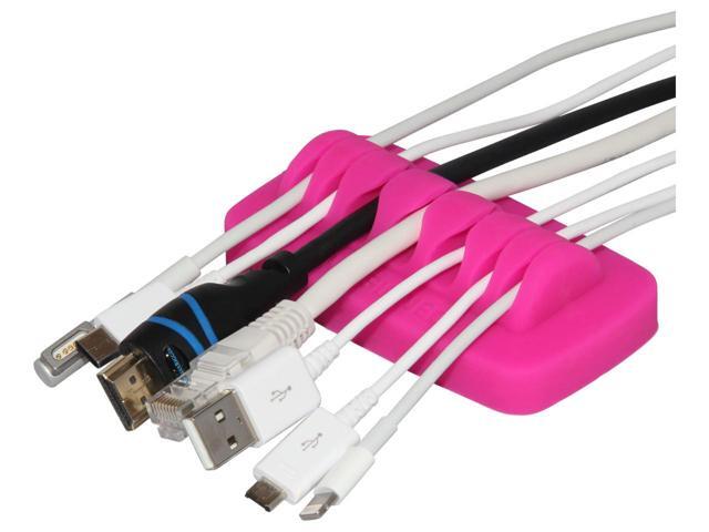 Heaviest Cable Organizer on the Market! Compact and Weighted Desktop Cord Holder and Cable Organizer, Eco-Friendly Silicone, No Bad Smell, Bundled...