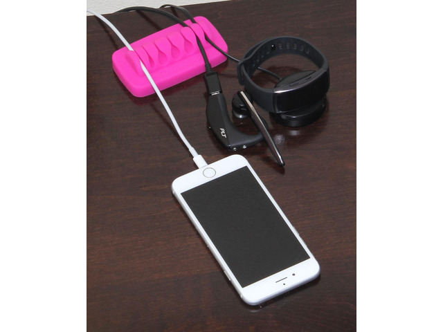 Heaviest Cable Organizer on the Market! Compact and Weighted Desktop Cord Holder and Cable Organizer, Eco-Friendly Silicone, No Bad Smell, Bundled...