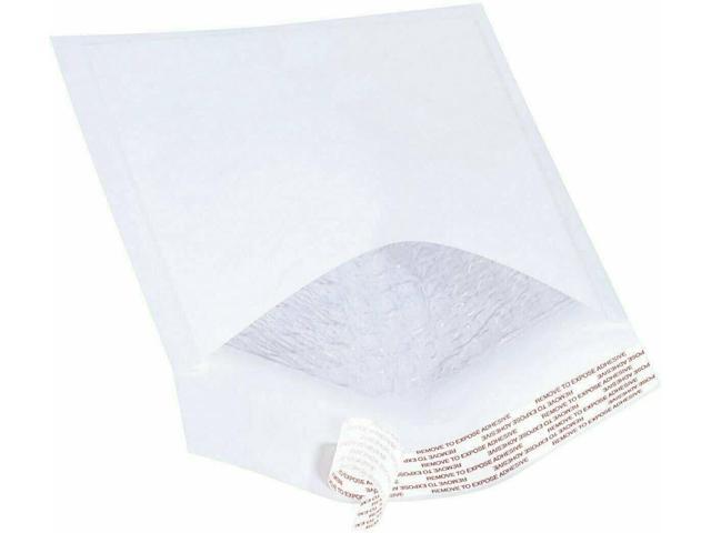 100 #000 4x8 White Kraft Paper Bubble Padded Envelopes Mailers Shipping Case 4'x8'
