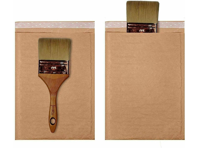 250 #0 6.5x10 Kraft Natural Paper Padded Bubble Envelopes Mailers Case 6.5'x10'