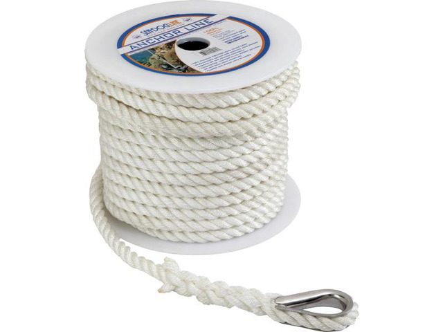 TWISTED NYLON ANCHOR LINE 3/8'