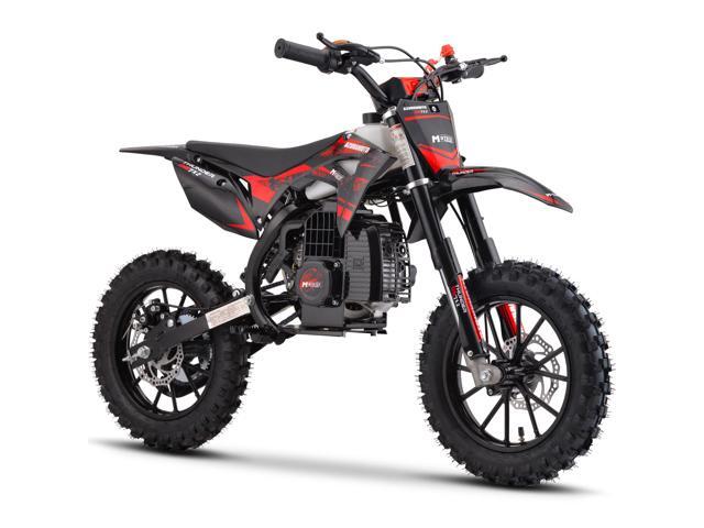 MotoTec Thunder 50cc 2-Stroke Kids Gas Dirt Bike Red