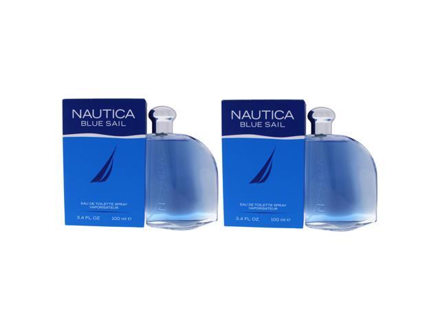 Blue Sail by Nautica for Men - 3.4 oz EDT Spray - Pack of 2