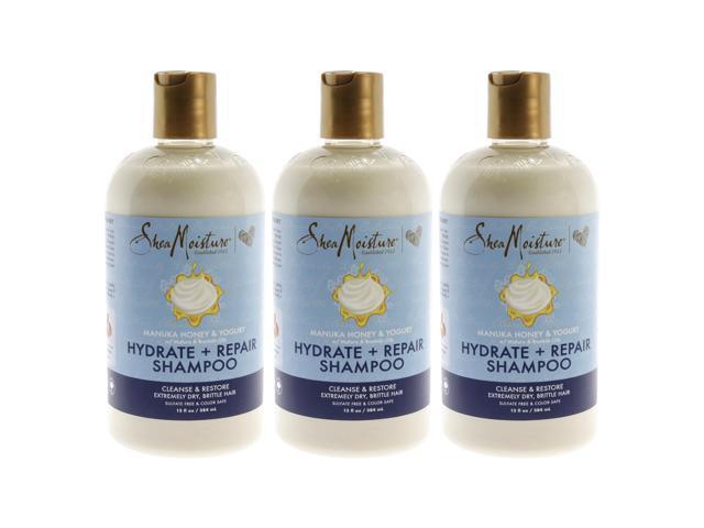 Manuka Honey and Yogurt Hydrate Plus Repair Shampoo by Shea Moisture for Unisex - 13 oz Shampoo - Pack of 3