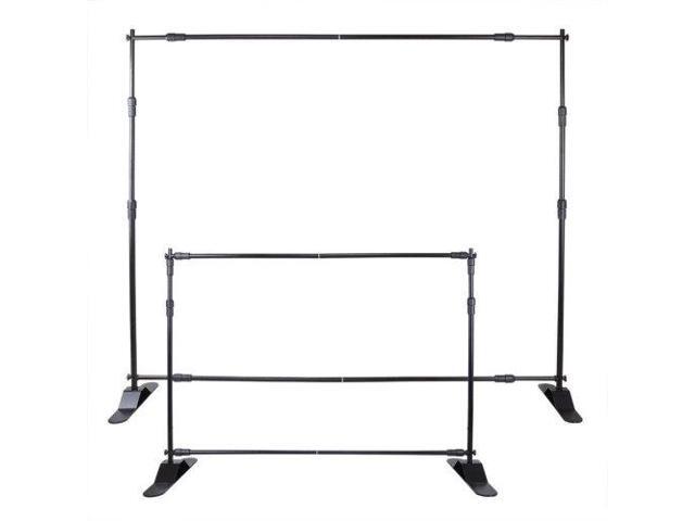 10pcs 8' X 8' - 10' X 8' Backdrop Banner Stand Step and Repeat Adjustable Telescopic Height and Width,Heavy Duty Background Stand
