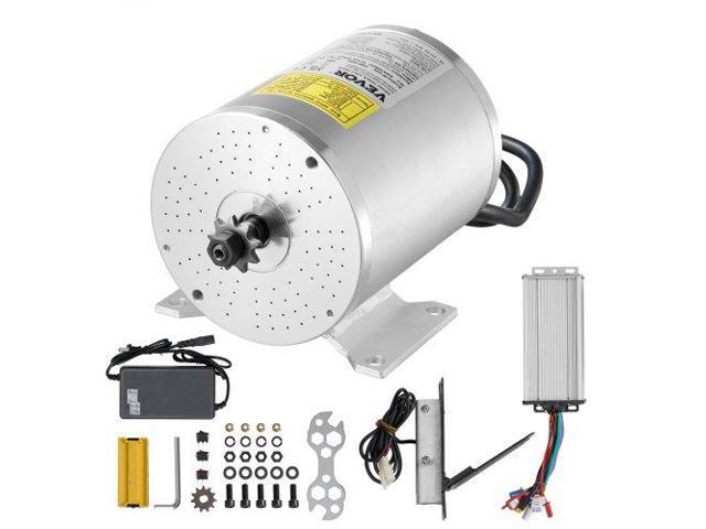 VEVOR 1800W Electric Brushless DC Motor Kit 48V 4500rpm Motor with Speed Controller