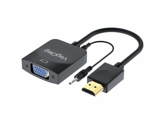 VegGieg V-Z902 HDMI to VGA, Gold-Plated HDMI to VGA Adapter (Male to Female) for Computer, Desktop, Laptop, PC, Monitor, Projector, HDTV,...