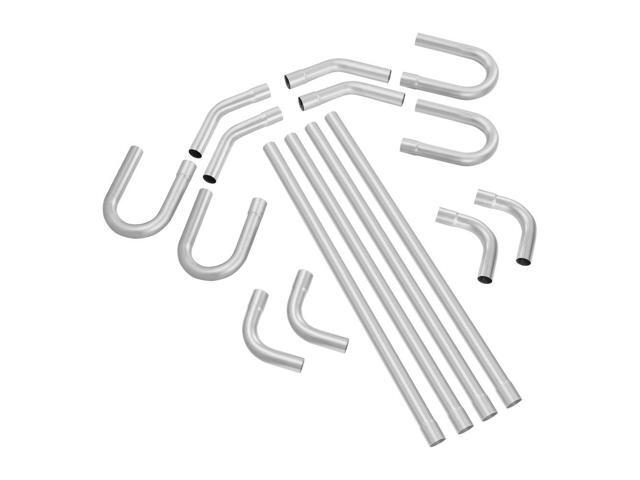 DIY Universal Exhaust Kit 16 Pieces Exhaust Pipe Kit with Slip-Fit Joint