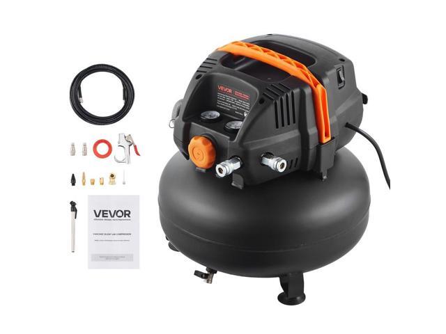 VEVOR 6 Gallon Air Compressor 1.7HP 2.3CFM @ 90PSI with 12-Piece Accessory Kit