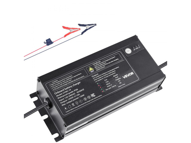 1-Bank 10A 12V Smart Marine Battery Charger Onboard IP68 Waterproof Boat RV