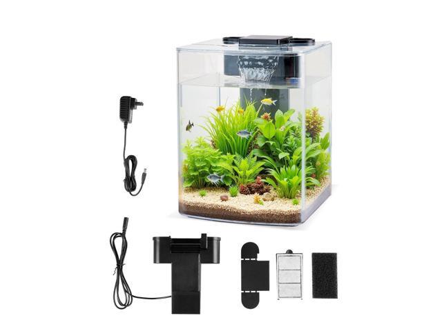 2 Gallon Fish Tank Aquarium Smart Arch Clear GPPS 3 Color Self Cleaning