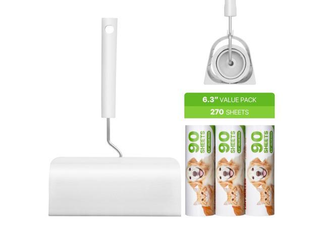 Sticky Lint Roller, 3 Pack Large Pet Hair Rollers Remover Set, 270 Sheets Extra Sticky Lint Roller with Upgraded Handle, Portable Cat and Dog Hair...