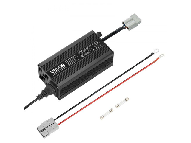 12V 20A Lithium Battery Charger, 14.6V, AC-DC LiFePO4 Smart Charger, with Anderson Connector, LED Indicator, 0V Activation, for Lithium LiFePO4...