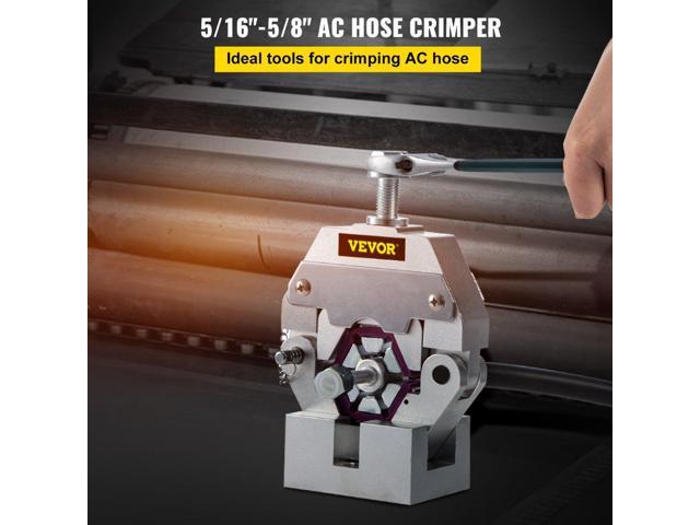 Hose Crimper Manually Hose Crimping Tool Kit 4 Dies Air Conditioning Repaire