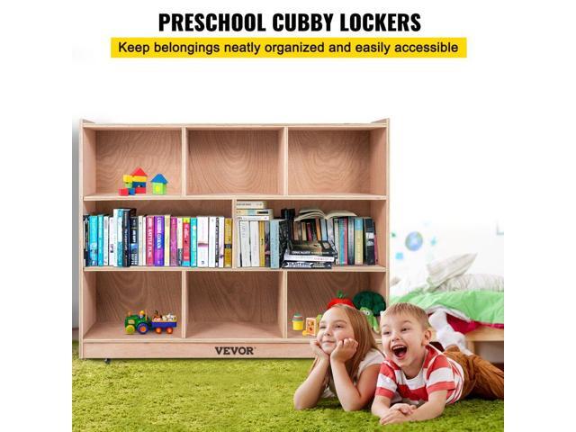 VEVOR Classroom Storage Cabinet Preschool Storage Shelves Wooden 8 Grids Toys Books