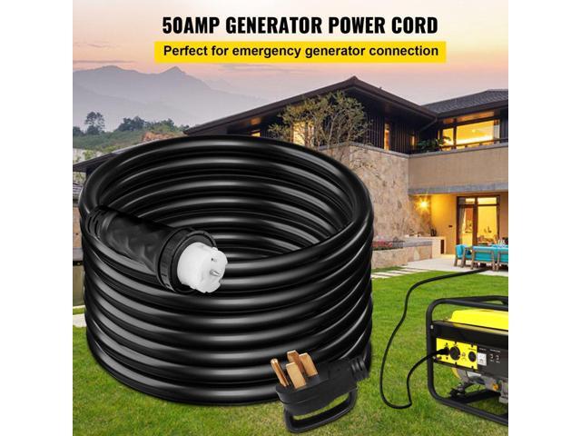 VEVOR 50ft Generator Power Cord 50-amp 125/250-volt 14-50p To Cs6364 Locking Connector
