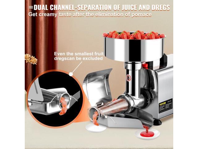 VEVOR Electric Tomato Strainer Tomato Milling Machine Stainless Steel Tomato Grinder
