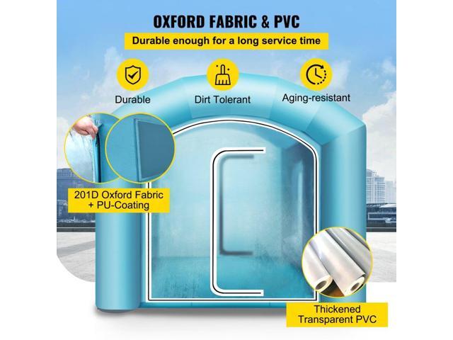 Inflatable Paint Booth Spray Paint Tent 20x10x8ft w/Air Filter 750W+350W Blowers