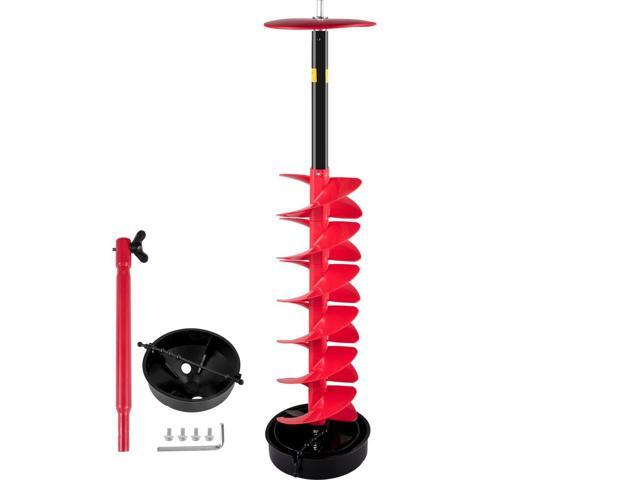 VEVOR Ice Drill Auger Nylon Ice Auger Bit 6''x39'' Drill Adapterice Fishing Red