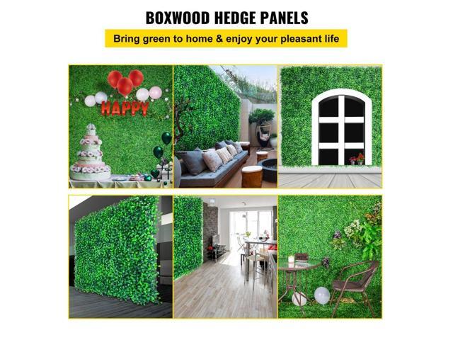 VEVOR Artificial Boxwood Panel Boxwood Hedge Wall Panel 20pc 20x20' Garden Decor