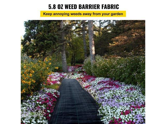 Garden Weed Barrier Fabric, 5.8 OZ Heavy Duty Landscape Fabric, 4ft x 100ft Weed Block Control for Garden Ground Cover, Woven Geotextile Fabric for...