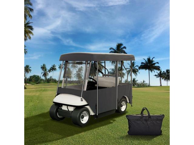 Vevor Couvercle De Voiturette De Golf Pour 4 Passagers Noir Pour Voiture De Club
