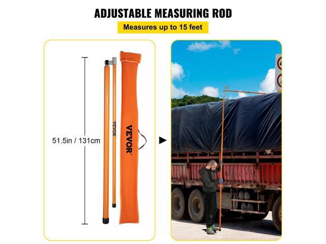 Vevor Load Height Measuring Stick 15' Sturdy Truck Height Stick Easy To Read