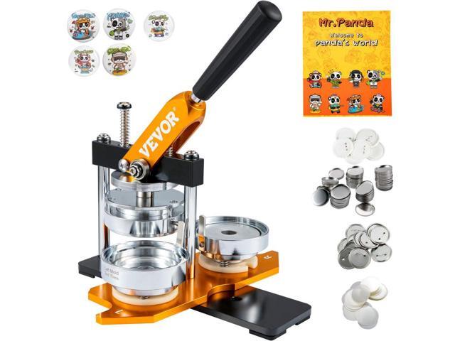 Button Maker Machine, 75 mm (3 inch) Badge Punch Press Kit, Children DIY Gifts Pin Maker, Button Making Supplies with 500pcs Button Parts & Circle...