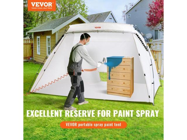 VEVOR Portable Paint Booth, Larger Spray Paint Tent with Built-in Floor & Mesh Screen, Painting Tent Station for Furniture DIY Hobby Tool, 10x7x6ft...