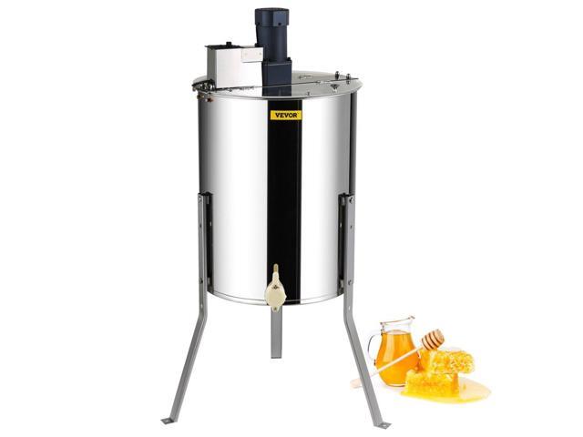 VEVOR Electric Honey Extractor, 4/8 Frames Honey Spinner Extractor, Stainless Steel Beekeeping Extraction, Honeycomb Drum Spinner with Lid, Apiary...