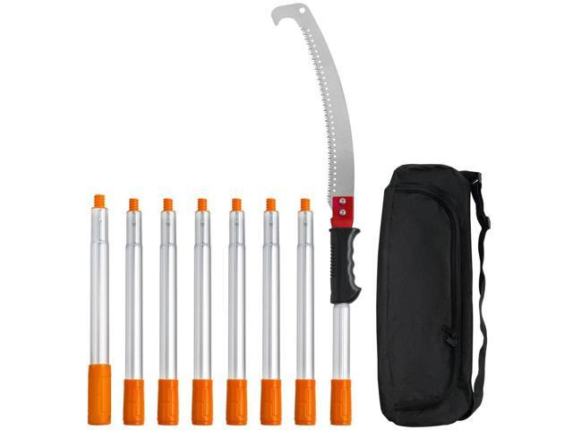 VEVOR Manual Pole Saw,4.6-9.8 ft Extendable Tree Pruner, Sharp Steel Blade for High Branches Trimming, Manual Branch Trimmer with Lightweight...