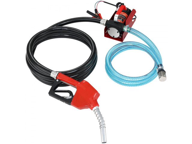 VEVOR Diesel Fuel Transfer Pump Kit,10 GPM 12V DC Portable Electric Self-Priming Fuel Transfer Extractor Pump Kit with Automatic Shut-off Nozzle...