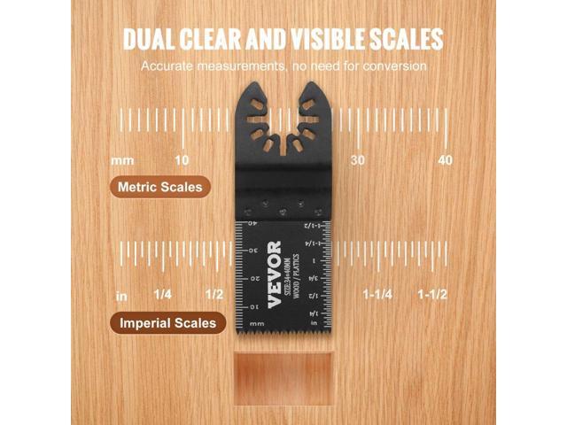 VEVOR 50PCS Oscillating Saw Blades, Universal Quick Release Oscillating Saw Blades, Multitool Tool Blades for Wood Plastic Aluminum, Fit Dewalt...