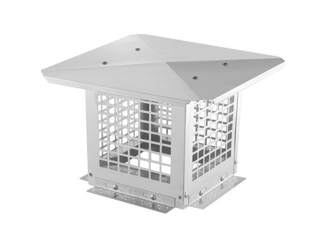 VEVOR Chimney Cap, 9 x 9 inch, 304 Stainless Steel Fireplace Chimney Cover, Not Easily Toppled & Practical Accessories & Easy Installation, Fits...