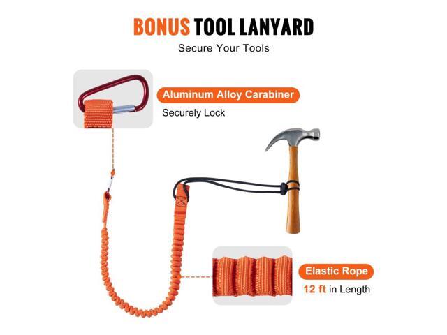 Steel Core flipline, 1/2' x 12' Arborist Flipline, Flip Line for Tree Climbing with Alloy Steel Snap Hook, Aluminum Alloy Carabiner and Extra Tool...