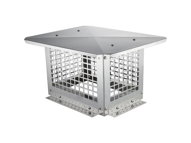 VEVOR Chimney Cap, 13 x 9 inch, 304 Stainless Steel Fireplace Chimney Cover, Not Easily Toppled & Practical Accessories & Easy Installation, Fits...