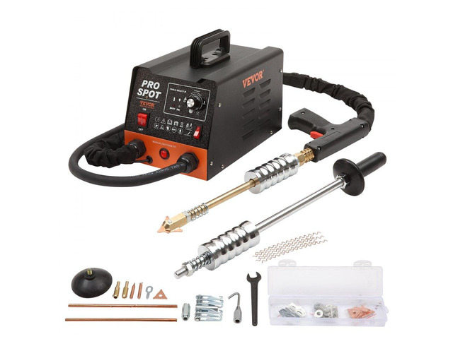 VEVOR Stud Welder Dent Repair Kit, 3KW Spot Welder Dent Puller with 6 Welding Modes, Auto Body Spot Welding Dent Puller Machine & 16 Types of...