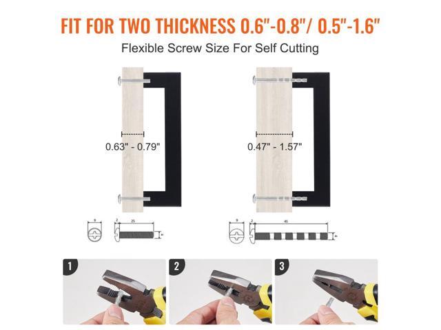 30 Pack Cabinet Pulls, 3.86in / 96mm Center to Center Slim Square Kitchen Cabinet Drawer, Stainless Steel Modern Kitchen Cupboard Door Handles for...