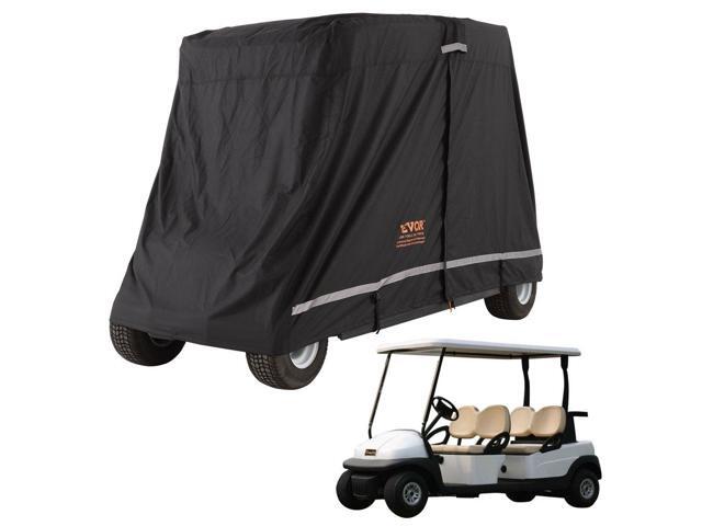 VEVOR 4 Passenger Golf Cart Cover, 600D Polyester Full Cover, Universal Fits for Most Brand Club Car Covers, Waterproof, Sunproof, and Dustproof...