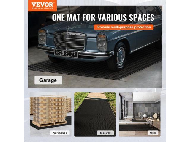 Diamond-Plate Rubber Flooring Roll, 3 mm x 4 ft x 6 ft Garage Floor Mat, SBR Rubber Garage Flooring Roll, Easy to Clean, Diamond Plate Rubber Mat...